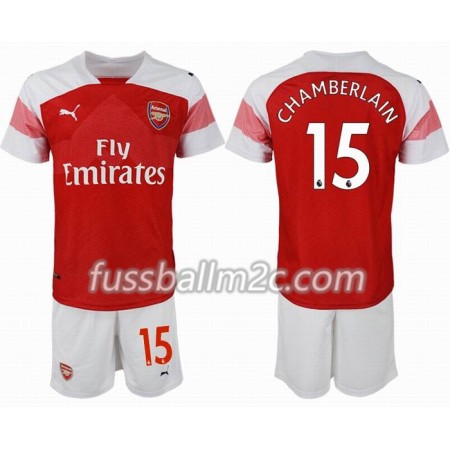 Fußballtrikots Arsenal CHAMBERLAIN 15 Kinder Heim Trikotsatz 2018-2019